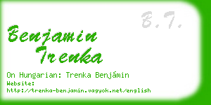 benjamin trenka business card